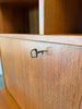 Mid Century Teak Secretary Desk Cabinet With Key