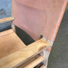 Pair Leather & Plywood Architectural Lounge Chairs Product Image