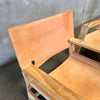 Pair Leather & Plywood Architectural Lounge Chairs Product Image