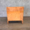 Vintage Scandinavian Secretary Desk w/ Three Drawers With Key