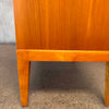 Vintage Scandinavian Secretary Desk w/ Three Drawers With Key