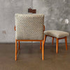 Vintage Late 60s Danish Arm Chair & Ottoman