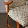 Vintage Late 60s Danish Arm Chair & Ottoman