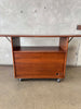 Mid Century Rolling Bar Serving Cabinet