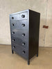 Machine Age Industrial Steel Simmons Five Drawer Dresser by Norman Bel Geddes