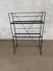 Classic Vintage Mid Century Black Wire Folding Storage Rack