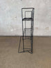 Classic Vintage Mid Century Black Wire Folding Storage Rack