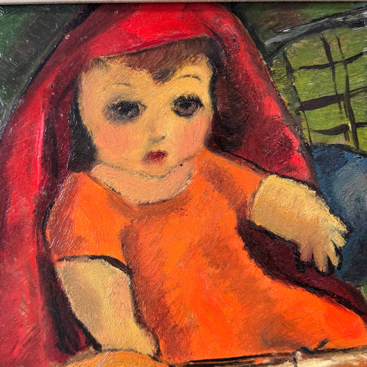 Mid Century Surreal Painting Oil On Board Edgar O. Kiechle - 1951