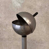 Mid Century Ash Tray With Fluted Stand & Bakelite Knob