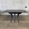Heywood Wakefield Wishbone Dining Table in Ebonized Wood