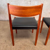 Mid Century Pair of Teak Dining Chairs by Poul Colther for Frem Rojle Denmark