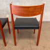 Mid Century Pair of Teak Dining Chairs by Poul Colther for Frem Rojle Denmark