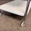 Vintage Off-White 3-Tier Rolling Cart w/ Original Outlet