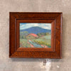 Small Oil Painting on Board in Mission Style Oak Frame