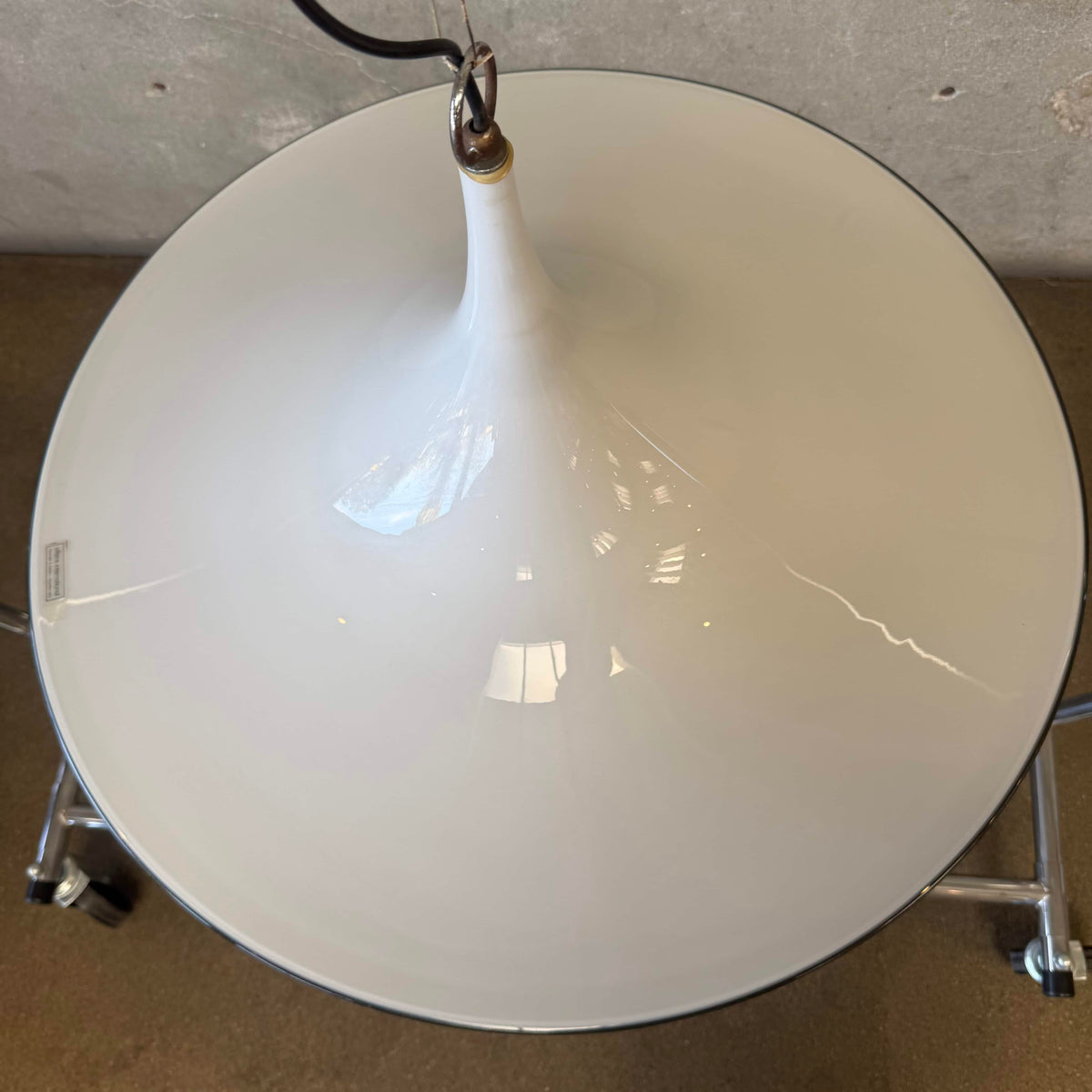 26" Effetre International Murano Hand Blown Trumpet Glass Lamp