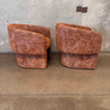 Pair of Rust Colored Sofa Company Lounge Chairs