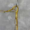 Mid Century Glass Panel Amber Swag Light (Works) Product Image