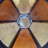 Mid Century Glass Panel Amber Swag Light (Works) Product Image