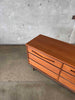 Mid Century Modern Walnut Dresser By Bassett Furniture