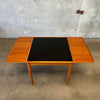 Danish Teak Flip Top Dining/Game Table w/ Two Leaves