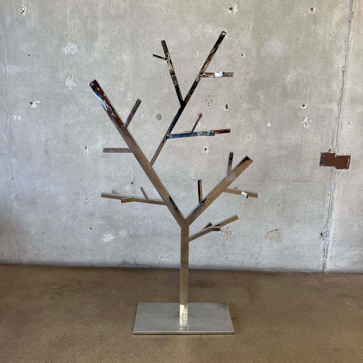 Post Modern Chrome Hall Tree