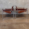 Pair of Vintage Mid Century Modern Lounge Chairs by Marcel Breuer for Knoll