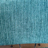 Pair of Slice Chrome Chairs w/ New Teal Designer Fabric