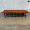 Bench/Table in Oiled Walnut by Lawrence Peabody