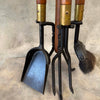Mid Century Modern Vintage Seymour Fireplace (4) Piece Tool Set