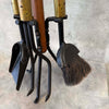 Mid Century Modern Vintage Seymour Fireplace (4) Piece Tool Set