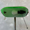 Vintage Green Glass Bankers Table Lamp w/ Brass Base