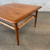 Danish Modern Teak/Cane Coffee Table by Gunnar Schwartz