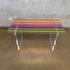 Post Modern Acrylic Rainbow Spectrum Slat Bench Product Image