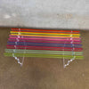 Post Modern Acrylic Rainbow Spectrum Slat Bench Product Image