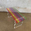 Post Modern Acrylic Rainbow Spectrum Slat Bench Product Image