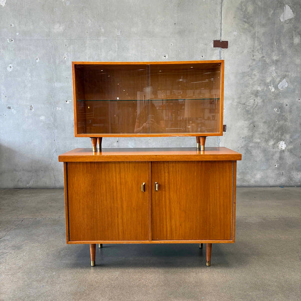 Mid Century Hutch Credenza by Barzilay 1950's
