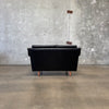 Mid Century Danish Leather Settee C. 1965