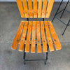 Pair of Iron & Wood Barstools by Arthur Umanoff