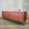 Teak Tambour Door Sideboard Designed by Carlo Jensen for Hundevad & Co.