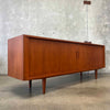 Teak Tambour Door Sideboard Designed by Carlo Jensen for Hundevad & Co.