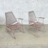 Pair of Mid Century Salterini Wrought Iron Rocking Chairs