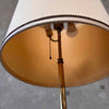 Vintage Travertine Top Table Floor Lamp - Works / New LED Bulbs
