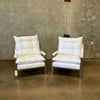 Pair of Mid Century Chairs w/ Custom Upholstery