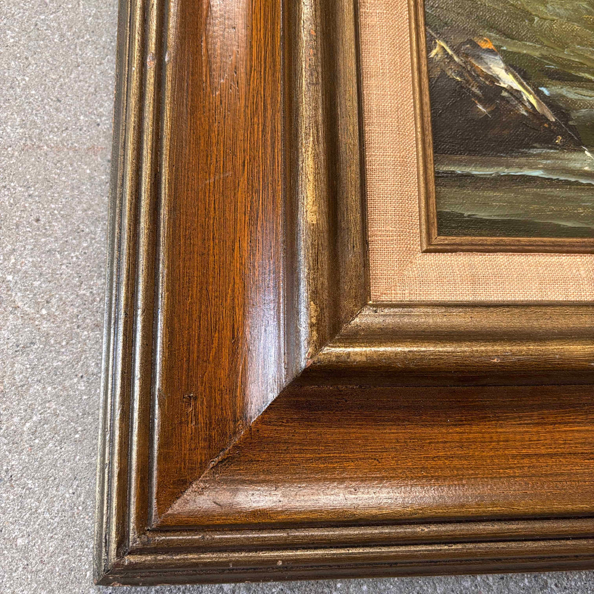 Vintage Oil on Canvas Painting