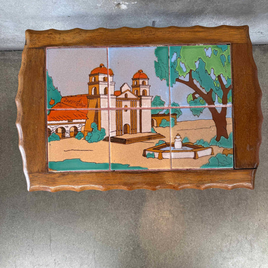 California Tile Table of Santa Barbara Mission