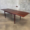 Mid Century Rosewood Extendable Draw Leaf Danish Table