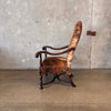 1890's American Chair With New Cowhide Upholstery