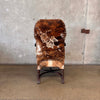 1890's American Chair With New Cowhide Upholstery