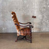 1890's American Chair With New Cowhide Upholstery
