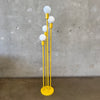 70's Sonneman Style Yellow 4 Light Waterfall Floor Lamp
